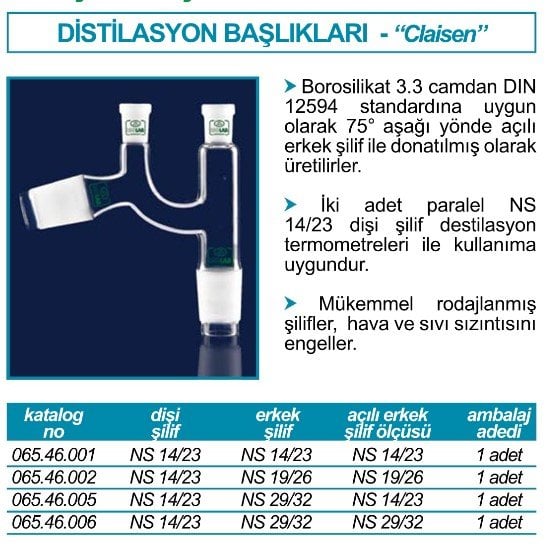 İsolab Claisen Başlığı